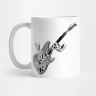 Original painting electric guitar and hands Mug